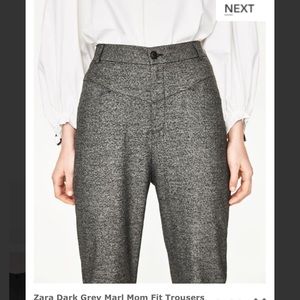 NWT Highwaisted Zara Trousers Grey size Small